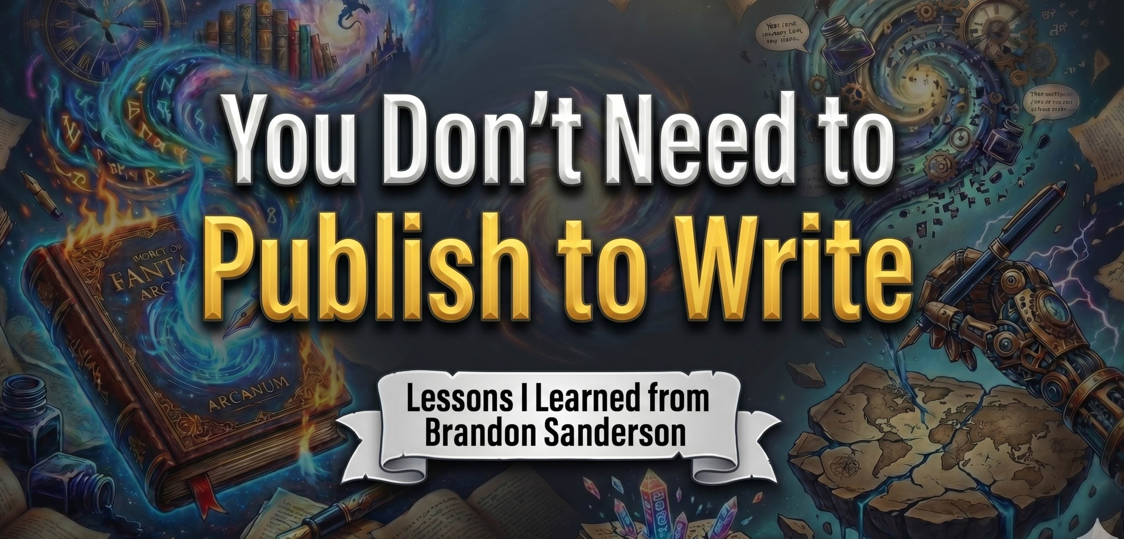 You Don’t Need to Publish to Write – Lessons I Learned from Brandon Sanderson